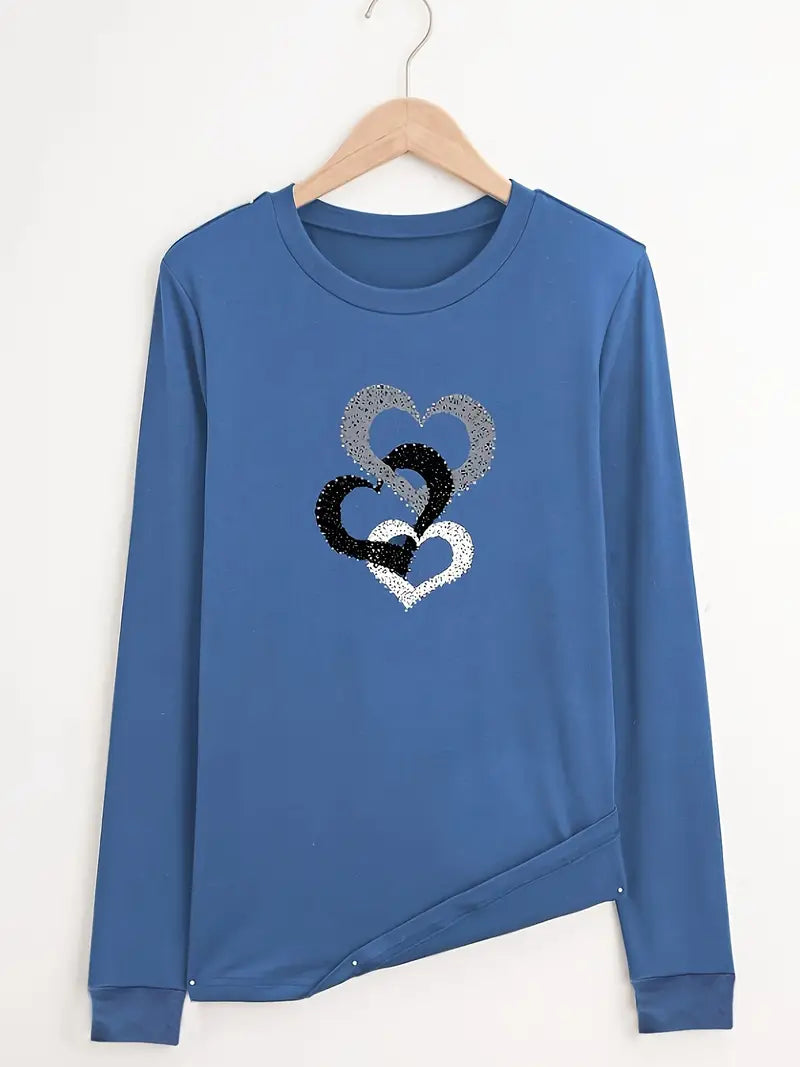 Heart Sparkle Sweatshirt | Tillsammans mot Diabetes