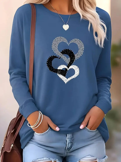 Heart Sparkle Sweatshirt | Tillsammans mot Diabetes