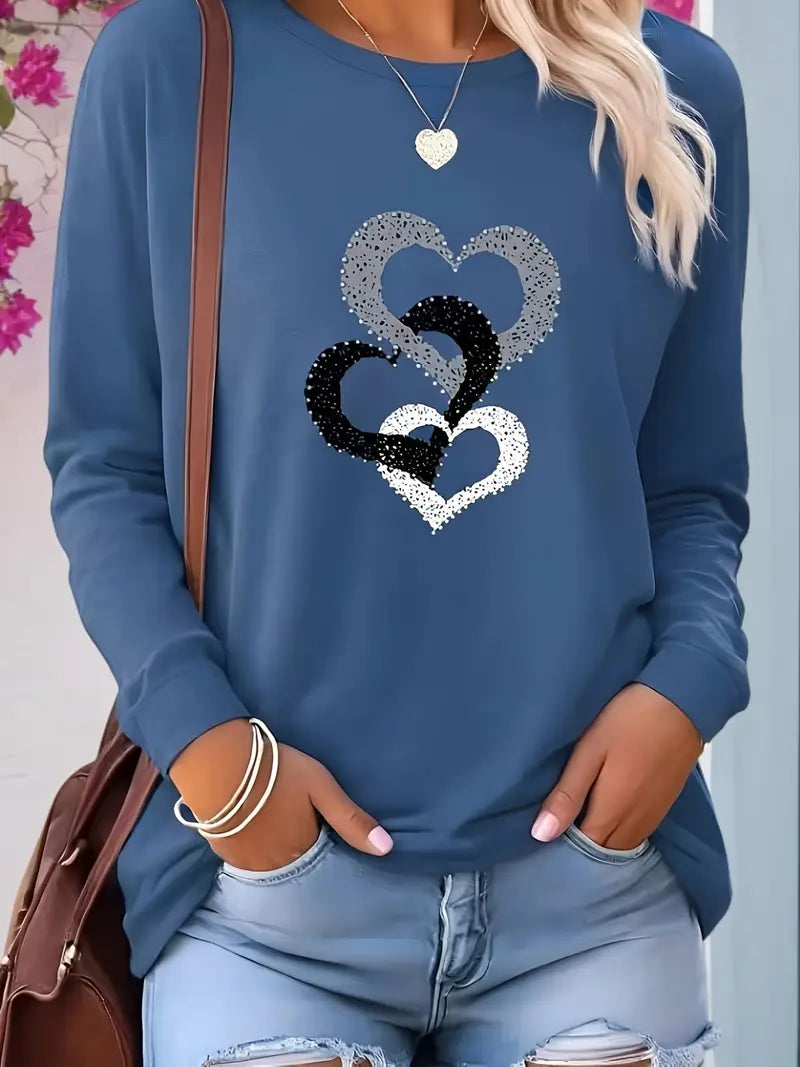 Heart Sparkle Sweatshirt | Tillsammans mot Diabetes